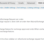 common refund exchange settings