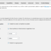 Admin settings