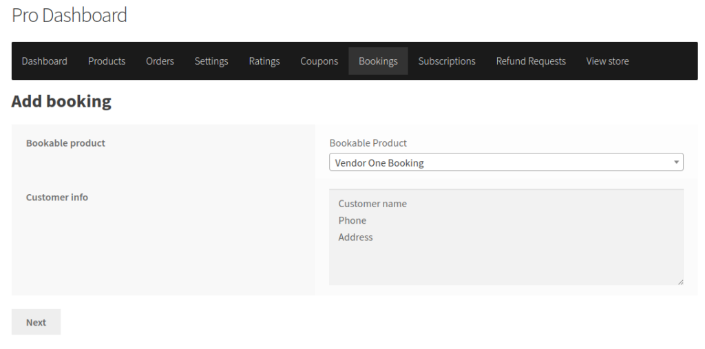 WC Vendors WooCommerce Bookings v1.4.1
