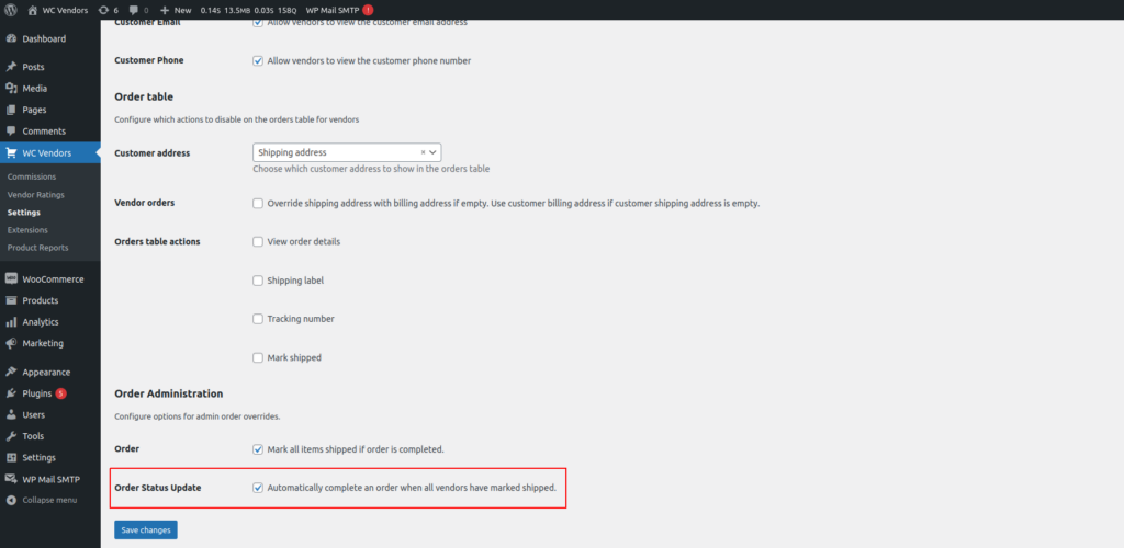 wc vendors pro v1.8.4  - automatically complete shipped orders