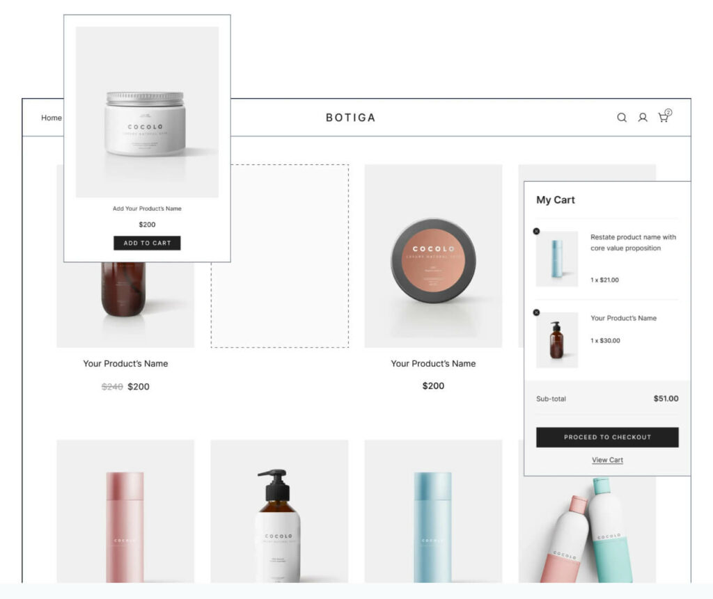 Botiga is a great multi-vendor ecommerce website template