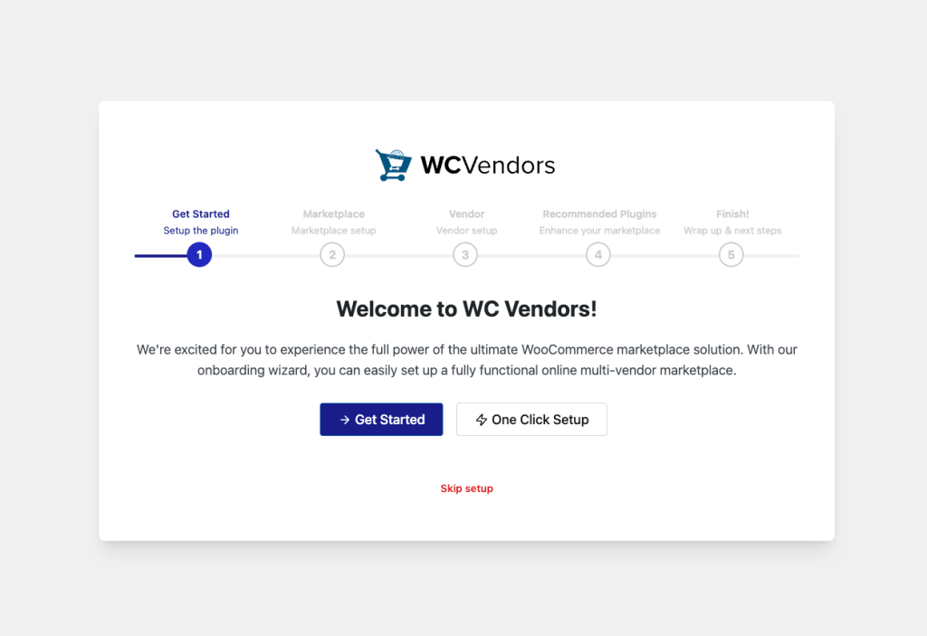 Step 1 – Welcome Screen