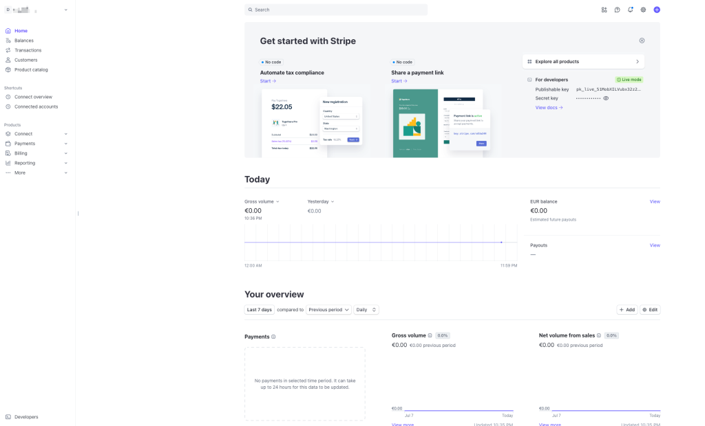 Live Mode - This is the mode you use to process your payments once your marketplace is live