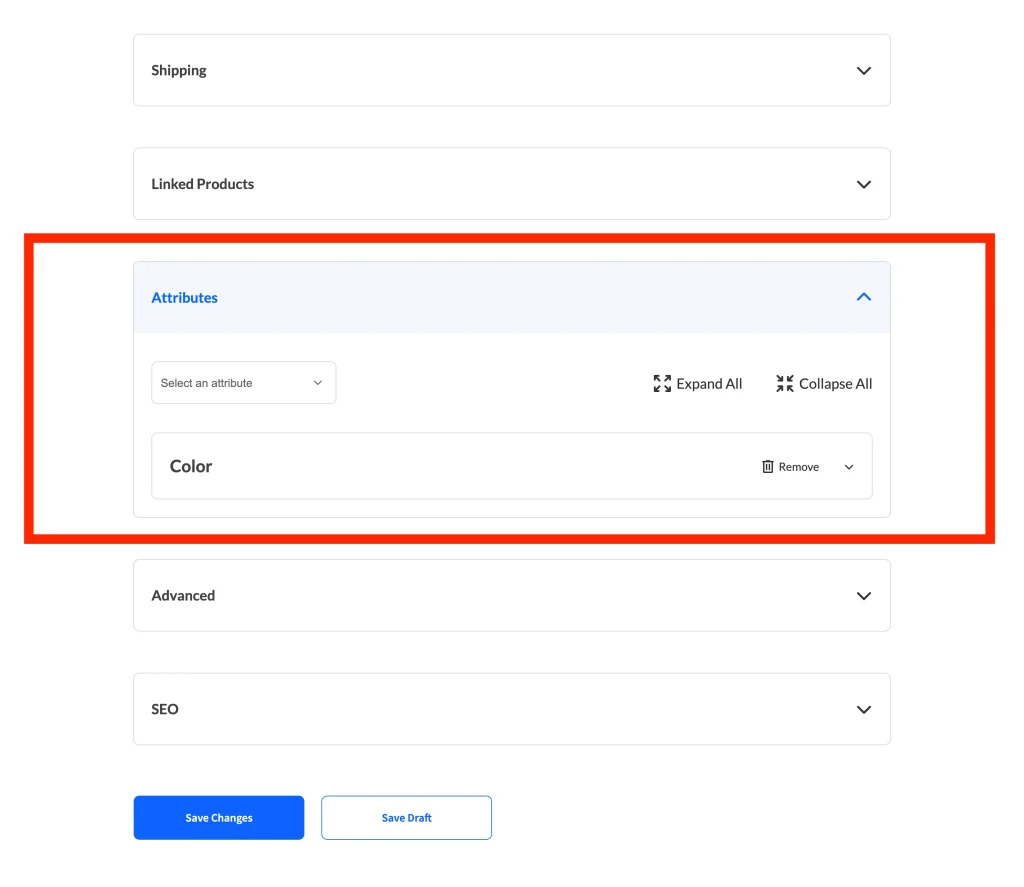 forms - product - frontend - form - 1 basic - attributes - WC Vendors
