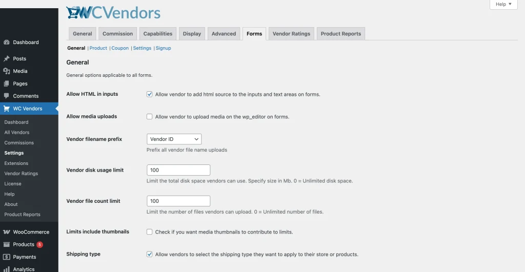 general - WC Vendors