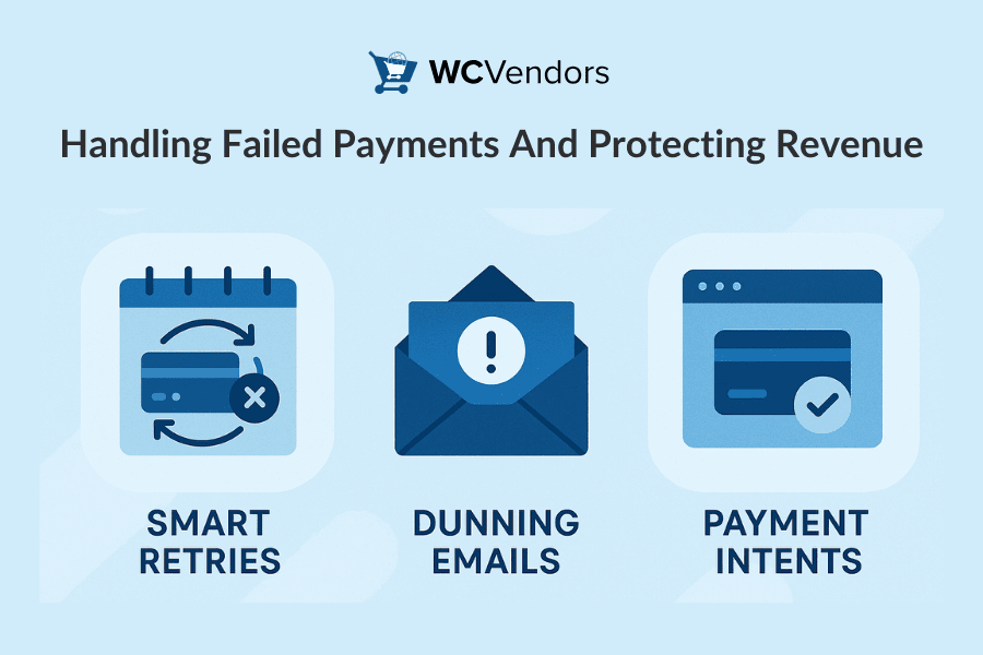 Handling Failed Payments-wcvendors - WC Vendors How Stripe smart retries and dunning emails help recover failed payments in WooCommerce
