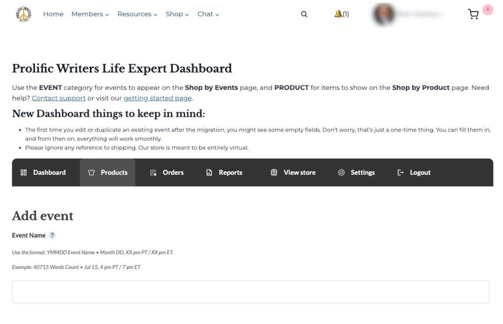 Create Event Form - WC Vendors Prolific Writers Life's Create Event Form powered by WC Vendors