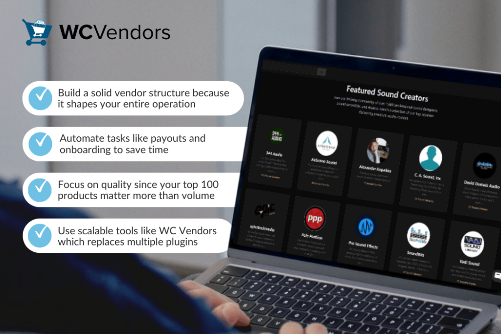 Tips for building a scalable vendor-powered audio marketplace using WC Vendors plugin