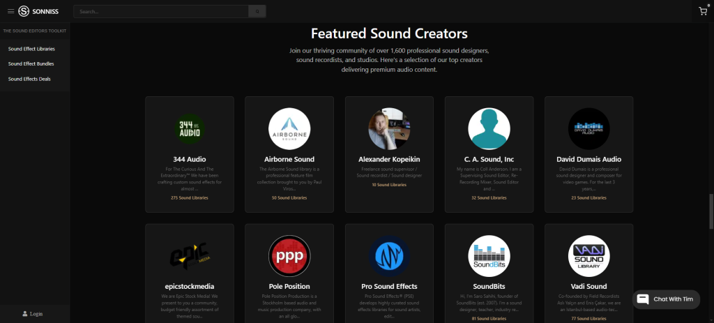 sonniss-creators-wcvendors - WC Vendors Carefully chosen vendors by Sonniss, an audio marketplace built with WC Vendors