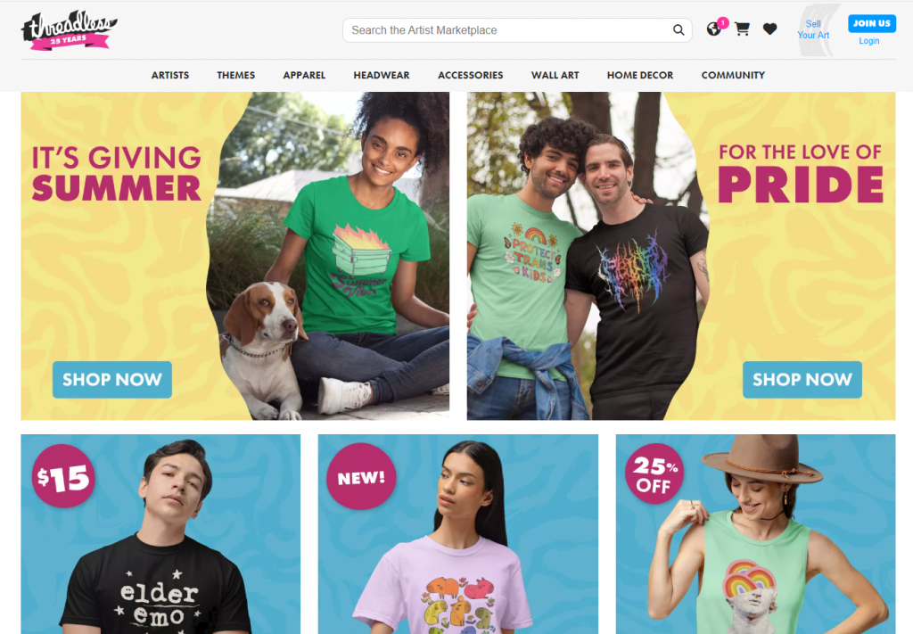 threadless-wcvendors - WC Vendors Threadless multi-vendor marketplace featuring artist-designed t-shirts and apparel