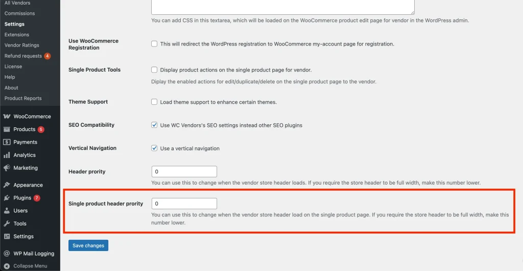 wcv settings - display - advanced 8 - WC Vendors