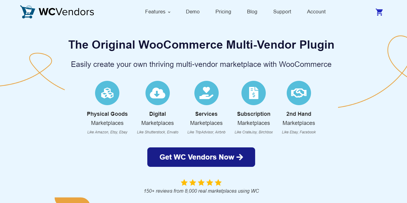 wc vendors homepage