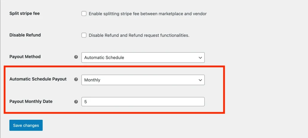 wcv - scheduled payouts - monthly - WC Vendors