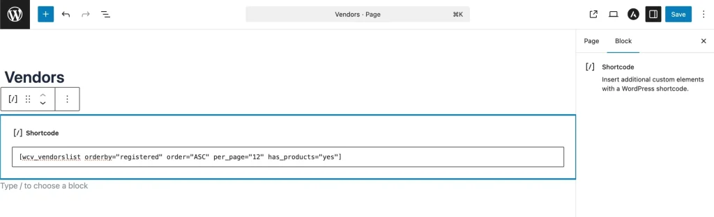 wcv - vendor list shortcode - WC Vendors