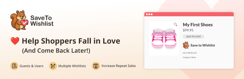 SaveTo Wishlist – WooCommerce wishlist plugin
