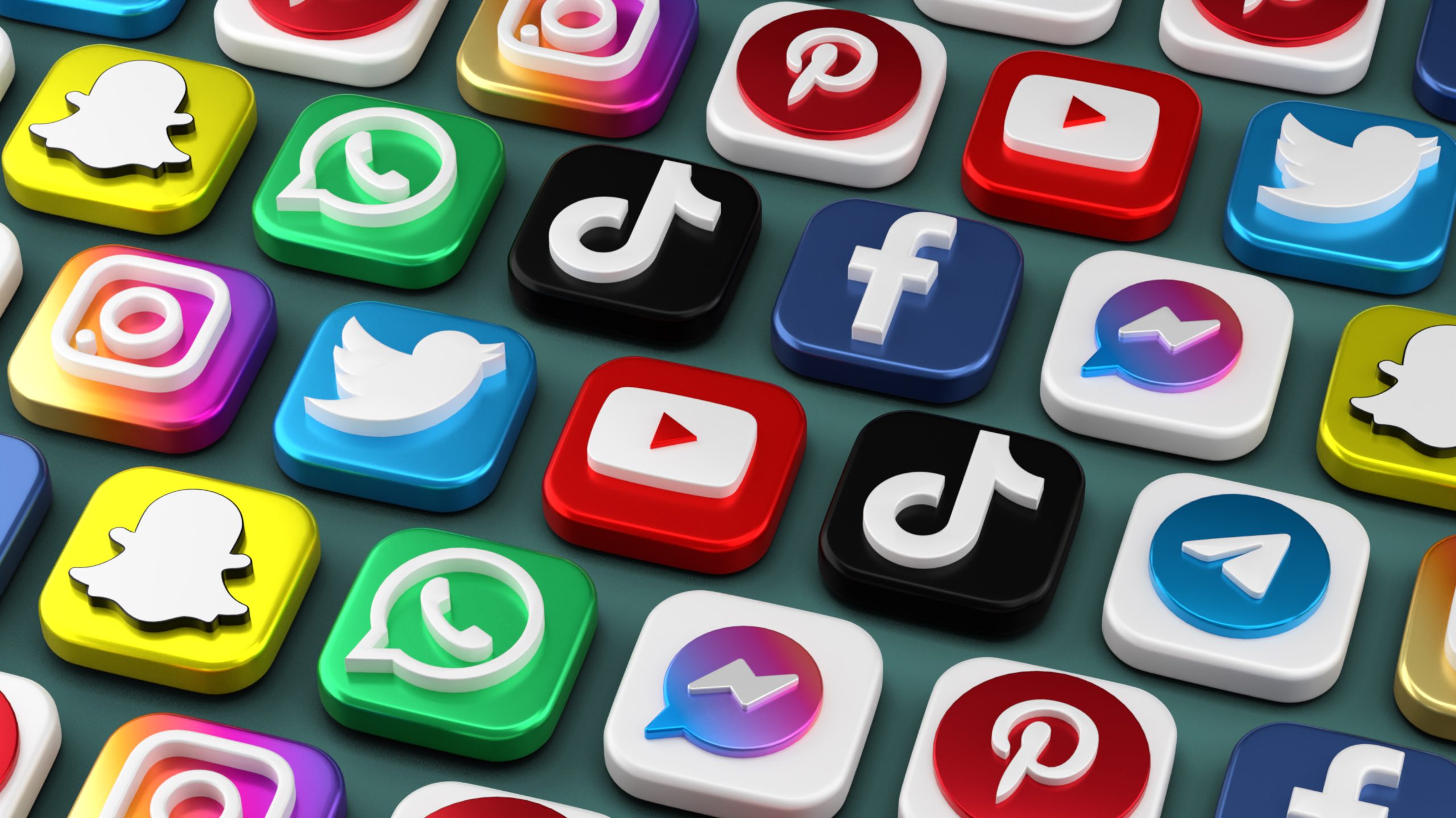 Collection of social media icons representing different platforms vendors can link to from their storefront