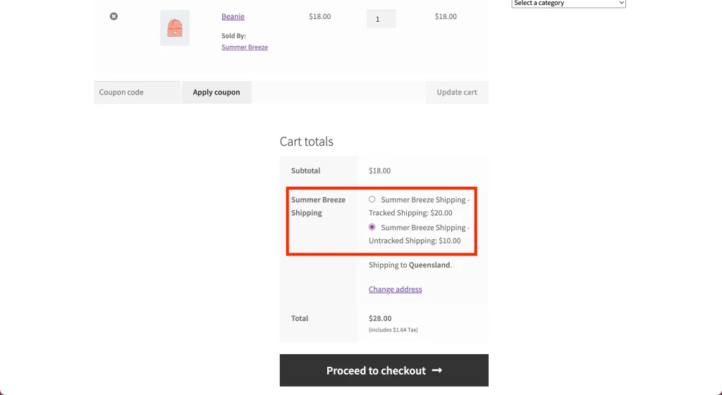wcv - multiple shipping methods - checkout - WC Vendors