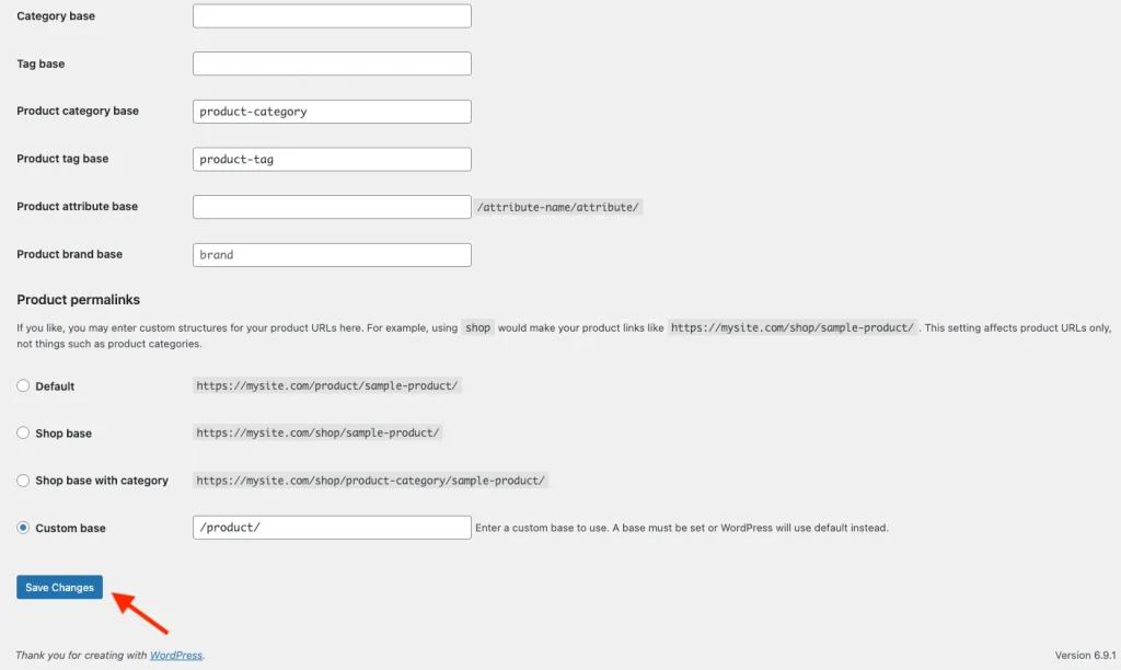 wcv - 404 - permalinks settings save - WC Vendors