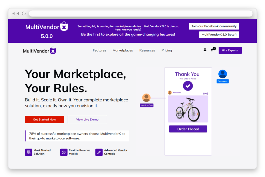 wcv-multivendorx-homepage-01 - WC Vendors MultiVendorX website homepage