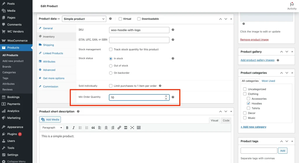 wcvp - moq - product setting for admin - WC Vendors Managing MOQ as a marketplace admin